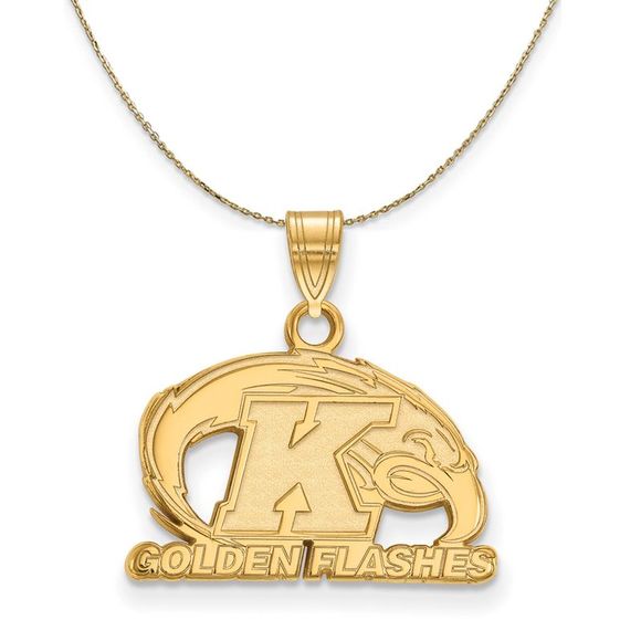 14k Yellow Gold Kent State Small Necklace - 18 Inch